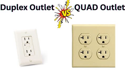 deep quad electrical box|what is a duplex outlet.